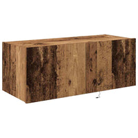 Mobile TV da parete-Mobile TV a Muro-Credenza TV Legno vecchio 80 x 35 x 31 cm