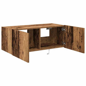 Mobile TV da parete-Mobile TV a Muro-Credenza TV Legno vecchio 80 x 35 x 31 cm