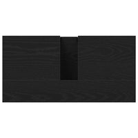 Mobile sottolavabo con lo scaffale Rovere nero 60 x 30 x 60 cm 863118