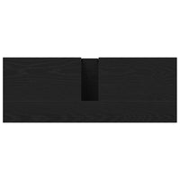 Mobile lavabo da bagno  Nero Rovere 80x30x60 cm Legno ingegnerizzato 863119