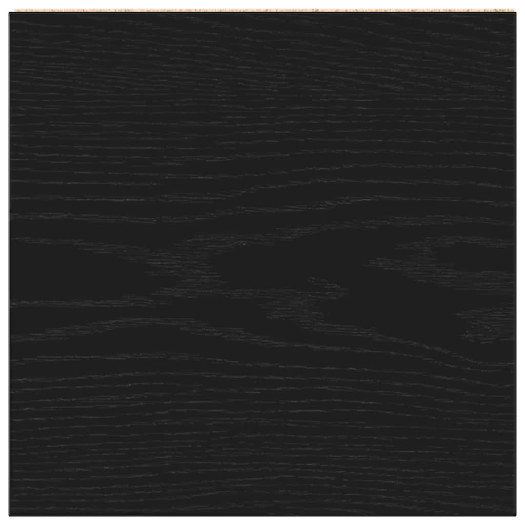 vidaXL Mobile da Bagno Rovere Nero 30x30x183,5 cm in Truciolato