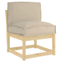 Cuscino per schienale pallet con cuscino Talpa 50 x 40 x 12 cm 42001463