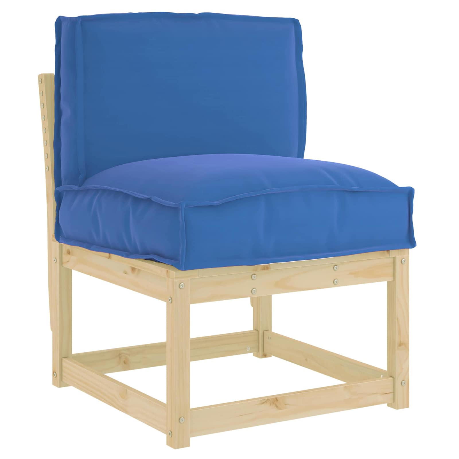 Cuscino per schienale pallet Blu reale 50 x 40 x 12 cm 42001465