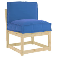 Cuscino per schienale pallet Blu reale 50 x 40 x 12 cm 42001465