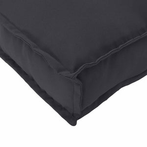Cuscino per seduta pallet Nero 60 x 60 x 12 cm Tessuto Oxford 42001492