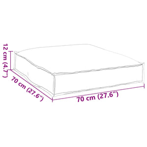 Cuscino per seduta pallet Motivo a foglia 70 x 70 x 12 cm 42001506