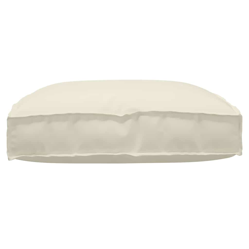 Cuscino per seduta pallet Crema 80 x 80 x 12 cm Tessuto Oxford 42001510