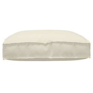 Cuscino per seduta pallet Crema 80 x 80 x 12 cm Tessuto Oxford 42001510