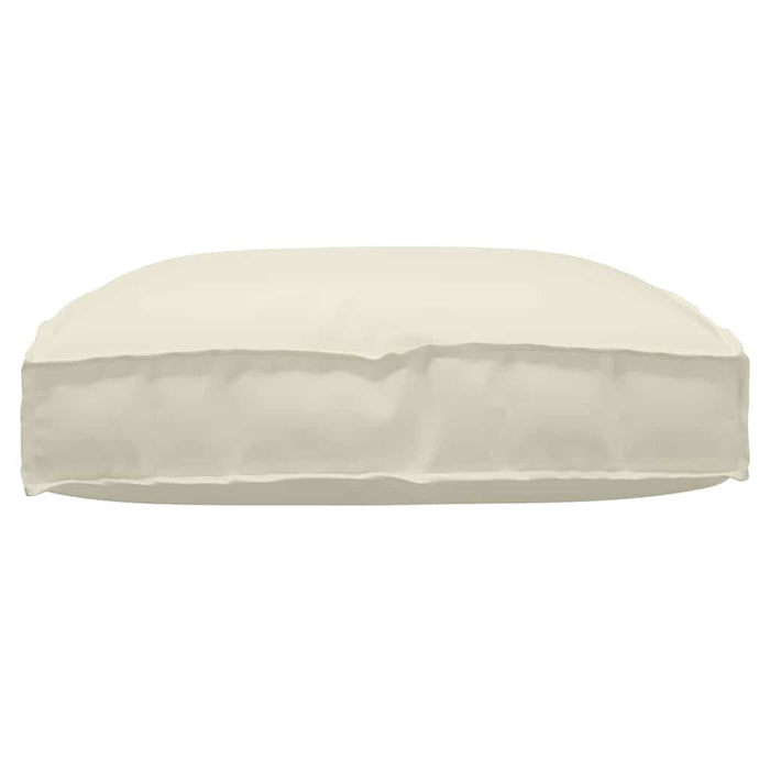 Cuscino per seduta pallet Crema 80 x 80 x 12 cm Tessuto Oxford 42001510