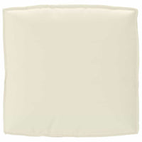 Cuscino per seduta pallet Crema 80 x 80 x 12 cm Tessuto Oxford 42001510