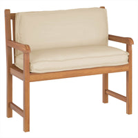 Cuscino per schienale pallet con cuscino Beige 120 x 40 x 12 cm 42001541