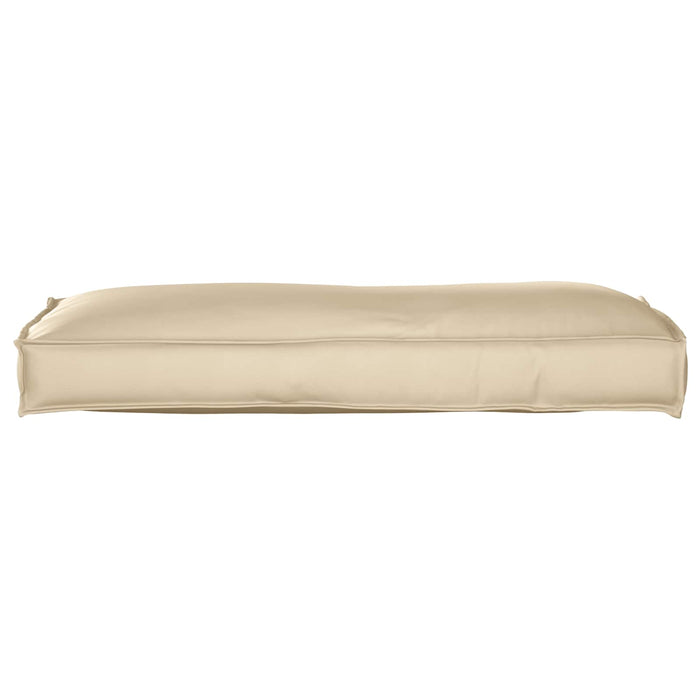 Cuscino per schienale pallet con cuscino Beige 120 x 40 x 12 cm 42001541