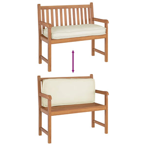 Cuscino per seduta / schienale pallet Crema 120 x 50 x 12 cm 42001550