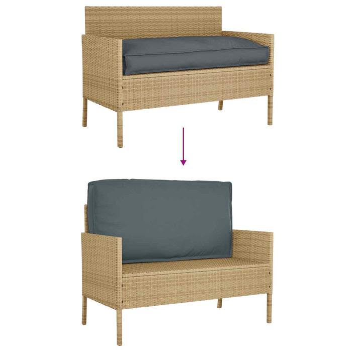 Cuscino Antracite 120 x 60 x 12 cm Tessuto Oxford 42001558