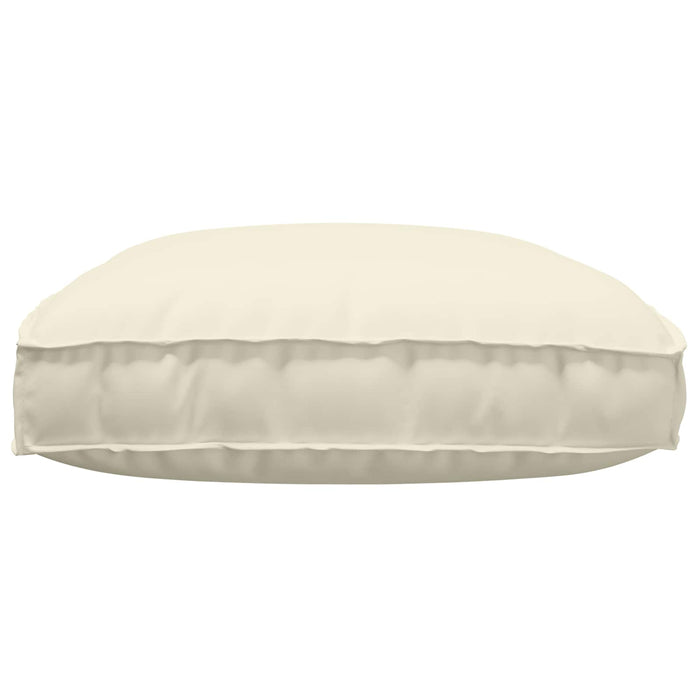 Cuscino per seduta pallet Crema 120 x 80 x 12 cm Tessuto Oxford 42001570