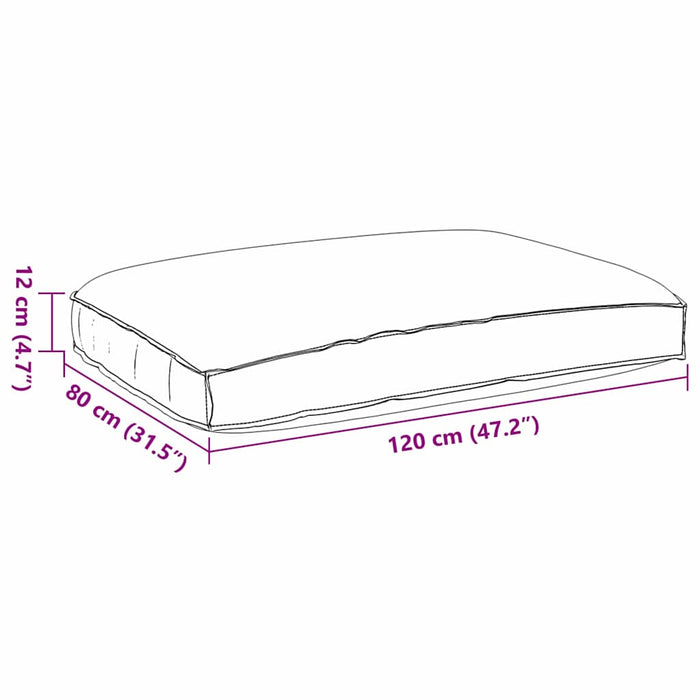 Cuscino per seduta pallet Talpa 120 x 80 x 12 cm Tessuto Oxford 42001573