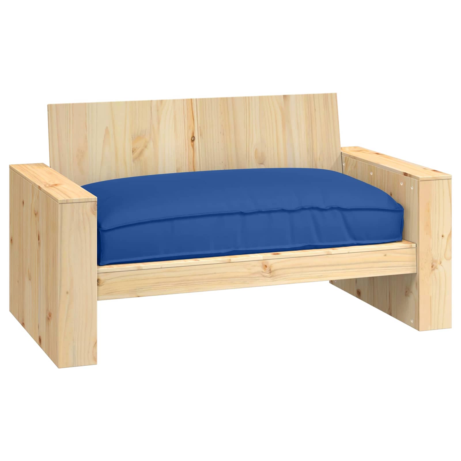 Cuscino per seduta pallet Blu reale 120 x 80 x 12 cm 42001575