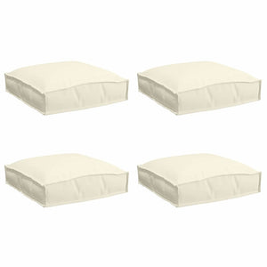 Cuscino per seduta pallet 4 pcs Crema 40 x 40 x 8 cm 42001590