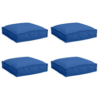 Cuscino per seduta pallet 4 pcs Blu reale 40 x 40 x 8 cm 42001595