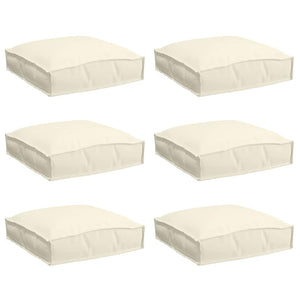 Cuscino per seduta pallet 6 pcs Crema 40 x 40 x 8 cm 42001600