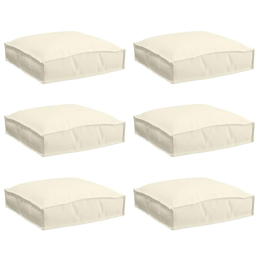 Cuscino per seduta pallet 6 pcs Crema 40 x 40 x 8 cm 42001600