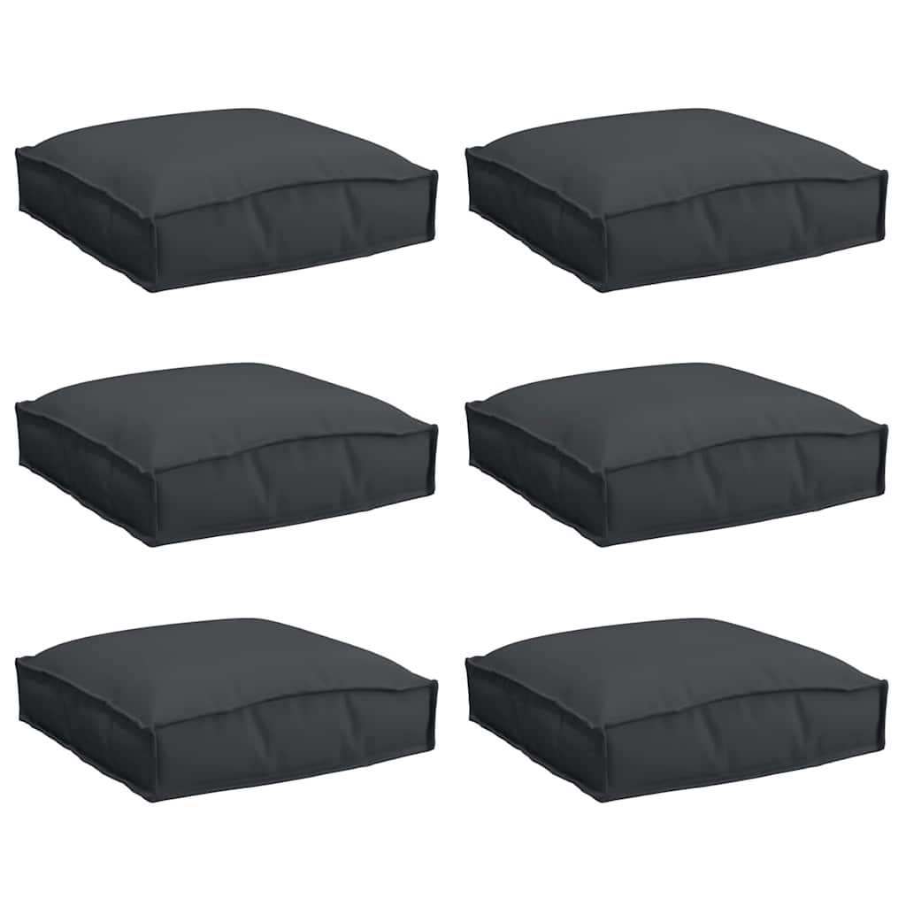 Cuscino per seduta pallet 6 pcs Nero 40 x 40 x 8 cm 42001602
