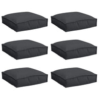 Cuscino per seduta pallet 6 pcs Nero 40 x 40 x 8 cm 42001602