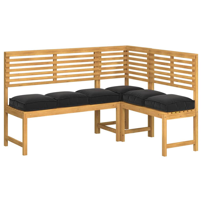 Cuscino per seduta pallet 6 pcs Nero 40 x 40 x 8 cm 42001602