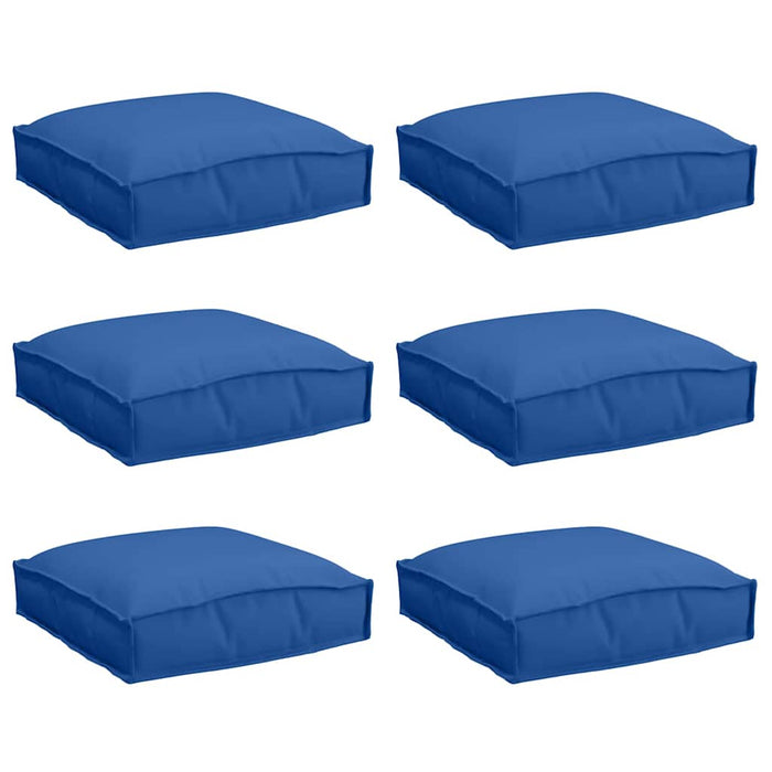 Cuscino per seduta pallet 6 pcs Blu reale 40 x 40 x 8 cm 42001605