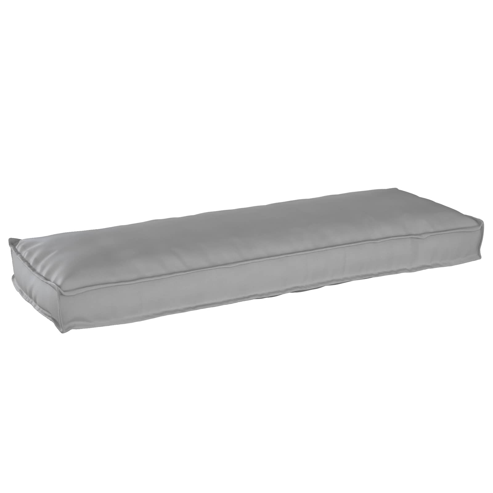 Cuscino per panca pallet Grigio 120 x 40 x 8 cm Tessuto Oxford 42001639