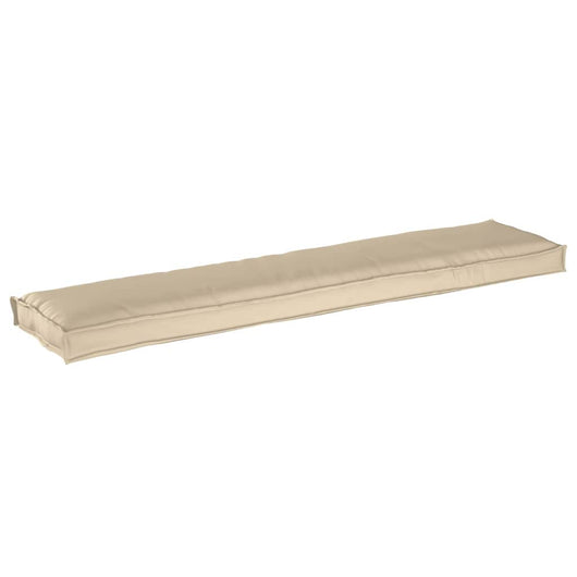 Cuscino per pallet Beige 180 x 40 x 8 cm Tessuto Oxford 42001671