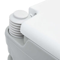 Toilette Portatile per Camping Grigio 41.5 x 36.5 x 30 cm 42001425