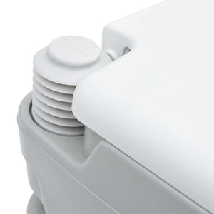 Toilette Portatile per Camping Grigio 41.5 x 36.5 x 30 cm 42001425