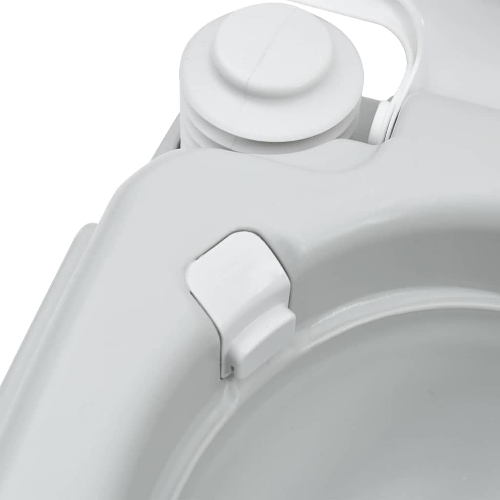 Toilette Portatile per Camping Grigio 41.5 x 36.5 x 30 cm 42001425