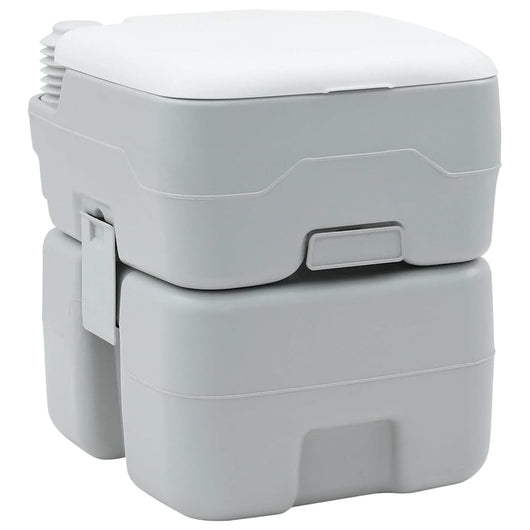 Toilette Portatile per Camping Grigio 41.5 x 36.5 x 42 cm 42001427