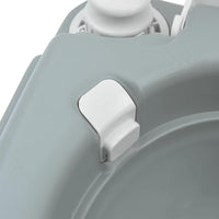 Toilette Portatile da Campeggio  Grigia con Serbatoio d'Acqua Fresca da 10L e Serbatoio dei Rifiuti da 20L 42001429
