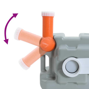 Toilette Portatile da Campeggio  Grigia con Serbatoio d'Acqua Fresca da 10L e Serbatoio dei Rifiuti da 20L 42001429