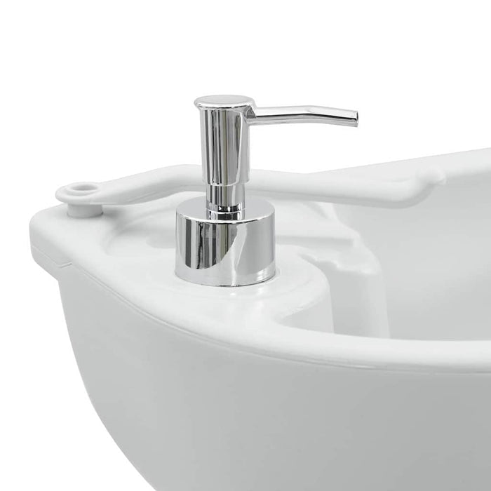 Set di Toilette da Campeggio e Lavabo Portatile Grigio e Bianco 42001431