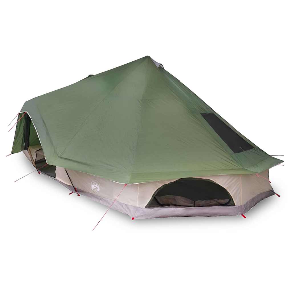 vidaXL Tenda Tipi Familiare con tetto Verde 680 x 430 x 270 cm