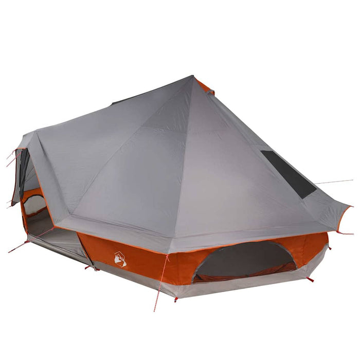 Tenda Tipi Familiare Grigio e arancione 680 x 430 x 270 cm 42000962