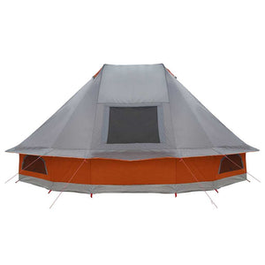 Tenda Tipi Familiare Grigio e arancione 680 x 430 x 270 cm 42000962