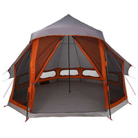 Tenda Tipi Familiare Grigio e arancione 404 x 370 x 270 cm 42000965