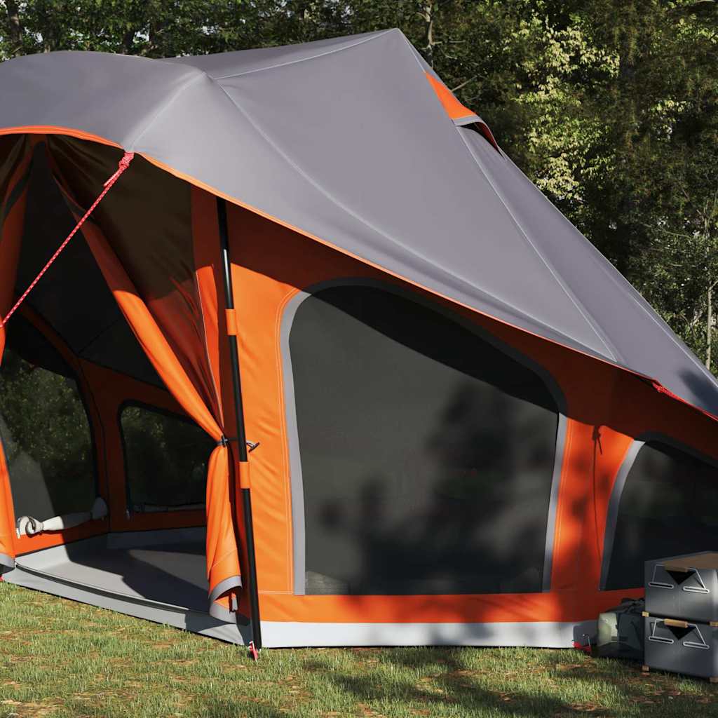 Tenda Tipi Familiare Grigio e arancione 508 x 470 x 300 cm 42000968