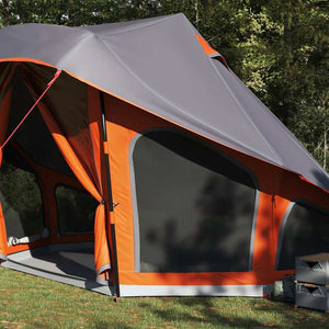 Tenda Tipi Familiare Grigio e arancione 508 x 470 x 300 cm 42000968