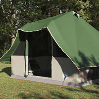 Tenda Tipi Familiare Verde e Marrone 358 x 296 x 258 cm 42000969