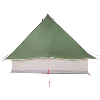 Tenda Tipi Familiare Verde e Marrone 358 x 296 x 258 cm 42000969