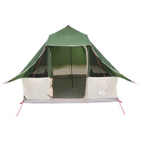 Tenda Tipi Familiare Verde e Marrone 358 x 296 x 258 cm 42000969