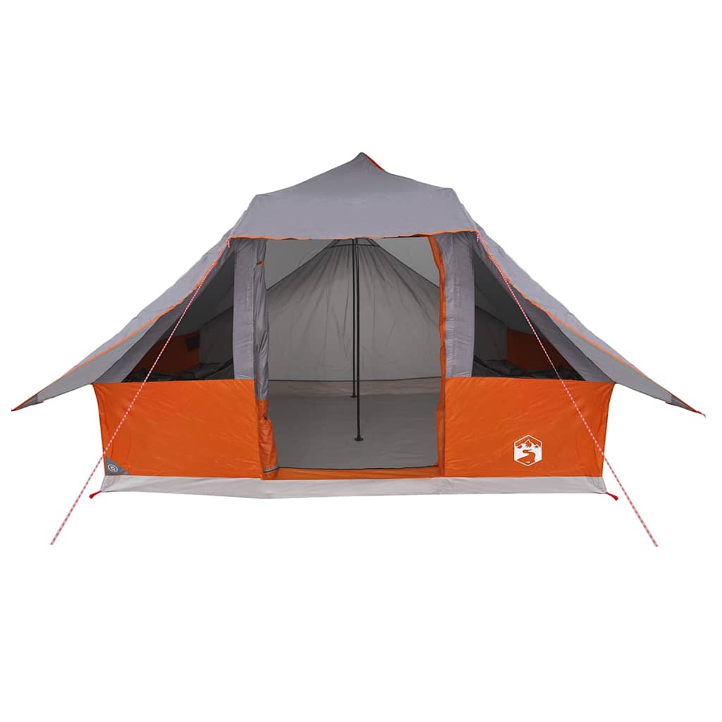 Tenda Tipi Familiare Grigio e arancione 364 x 281 x 257 cm 42000974