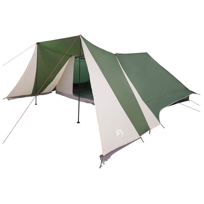 vidaXL Tenda Familiare con tetto Verde e beige 660 x 456 x 200 cm