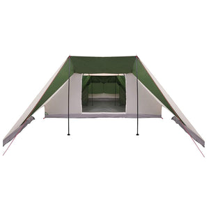 vidaXL Tenda Familiare con tetto Verde e beige 660 x 456 x 200 cm
